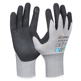 Handschuhe, Arbeitshandschuhe, synthetisch, schwarz, Griffhandschuhe