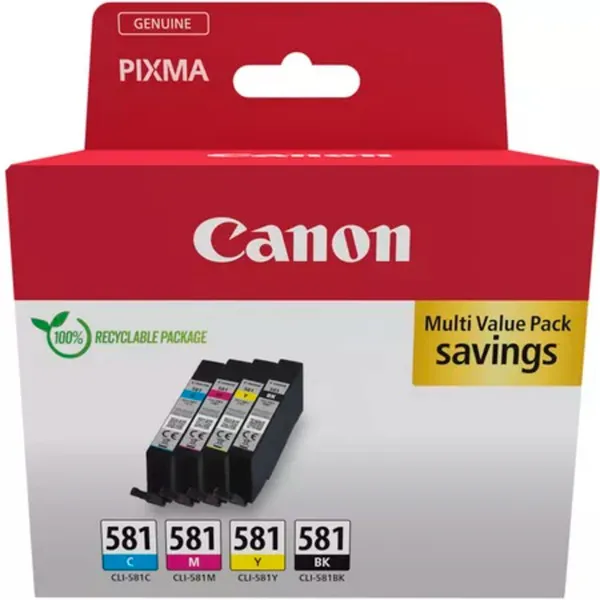 Canon Tintenpatrone Ink/CLI-581 Multipack BK/C/M/Y