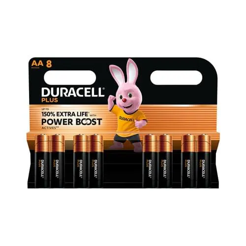 Duracell Plus Boost AA  Mignon Batterien Blister 8