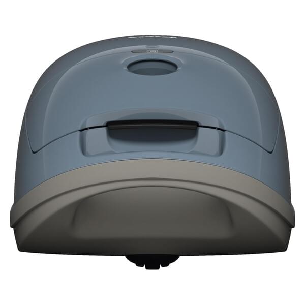 Computermaus, ergonomisch, drahtlose Maus, Bildlaufrad, blau-grau