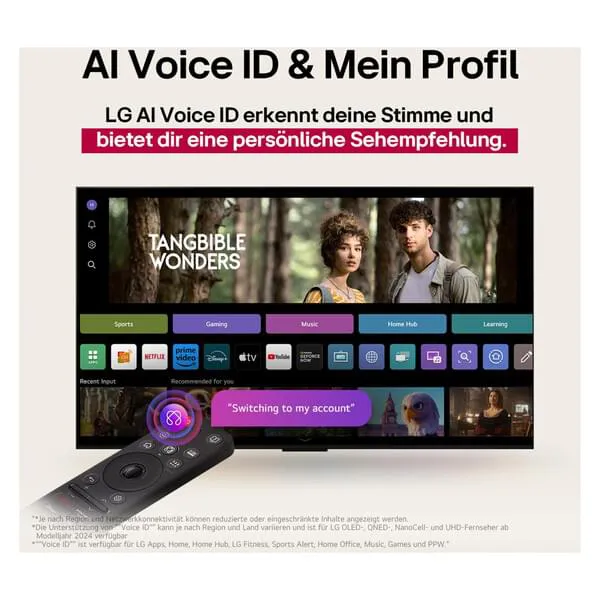 intelligenter Fernseher, berührungsfreundliche Oberfläche, Fernbedienung, Heimunterhaltung, TV-Dashboard