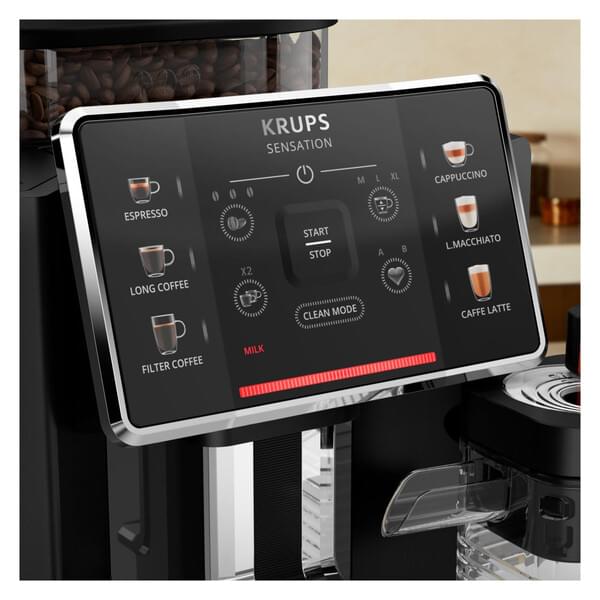 kaffeemaschine, espresso, latte, brühmöglichkeiten, touchscreen-anschlag