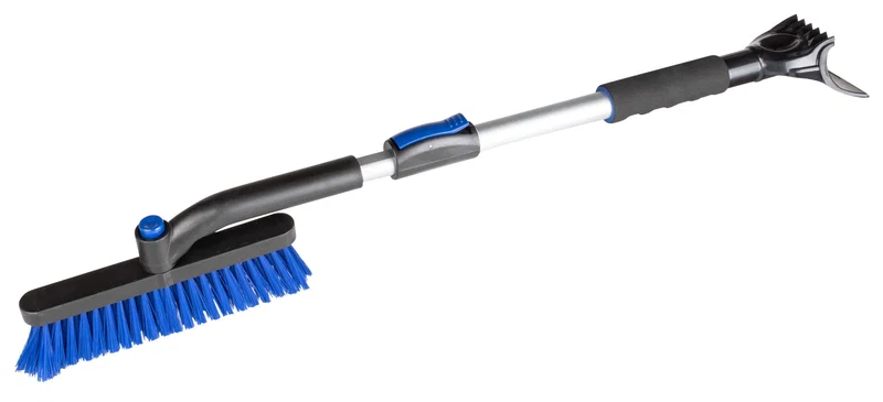 Borstenbürste, Schrubbbürste, Verlängerungsstiel, blaue Borsten, Mehrzweckbürste