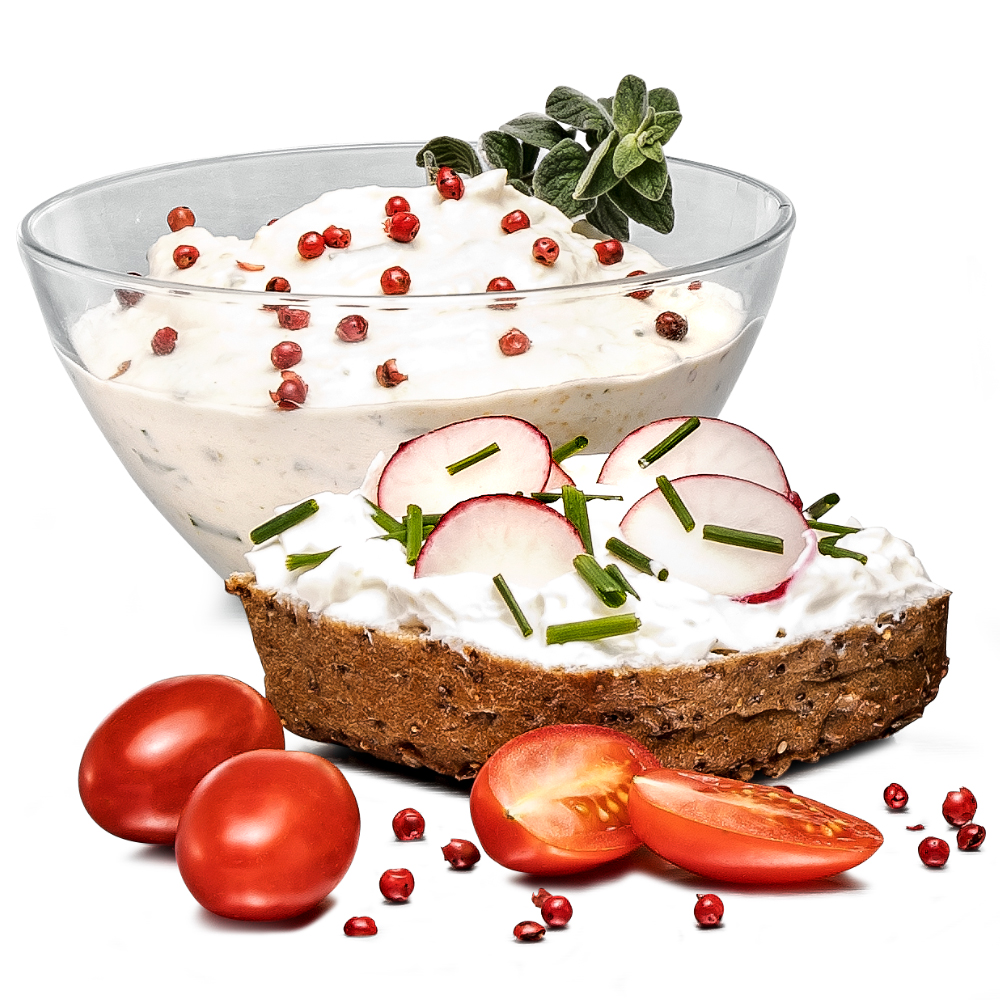 Essen, Präsentation des Essens, Sahne, Nachtisch