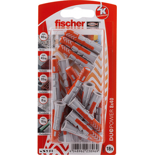 Fischer 535211 Duopower Dübel 8x40K