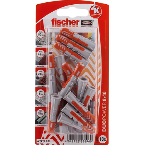 Fischer 535211 Duopower Dübel 8x40K