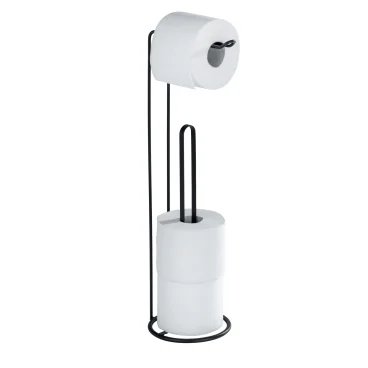 23712100 Stand Toilettenpapierh. 2in1 Lugano schw
