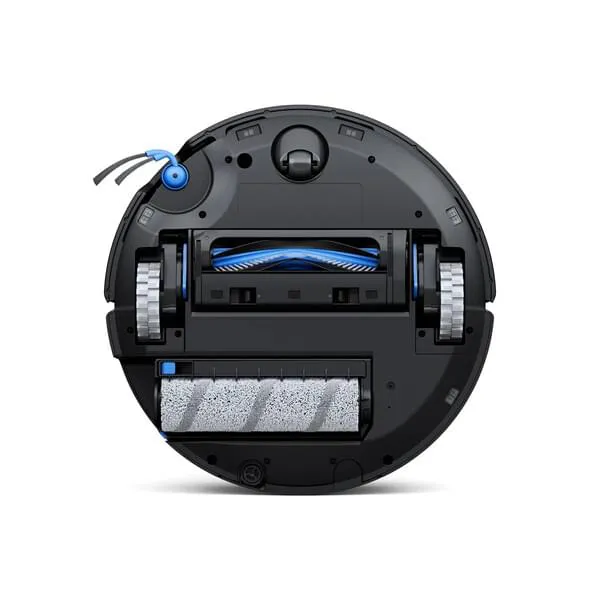 Roboter Staubsauger, Staubbehälter, Bürstenwalze, Seitenbürste, Ladekontakte