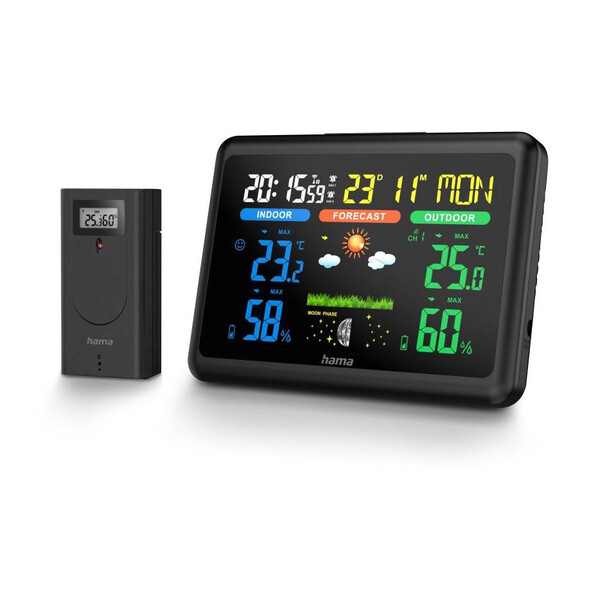 Wetterstation, digitale Anzeige, innen/aussen, Sensor, Anzeige