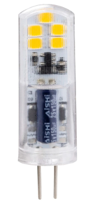 LED-Birne, G4-LED, Zweipin, DC, klarer Kapsel