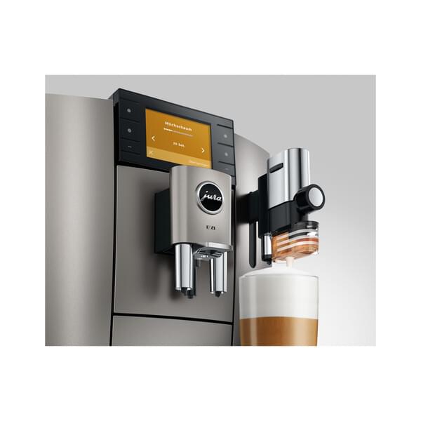 Espressomaschine, integrierte Mühle, Silber, Kaffeemaschine, Kaffeekaraffe