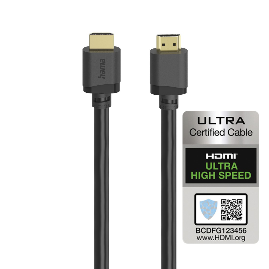 HDMI-Kabel, Ultraschnell, HDMI 2.1, Winkelbar, schwarzes Kabel
