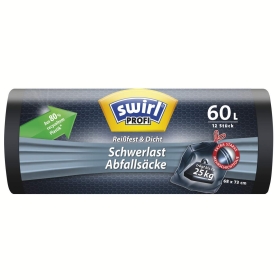 Abfallsäcke 60l Profi Zugband 12er 68x73cm blau