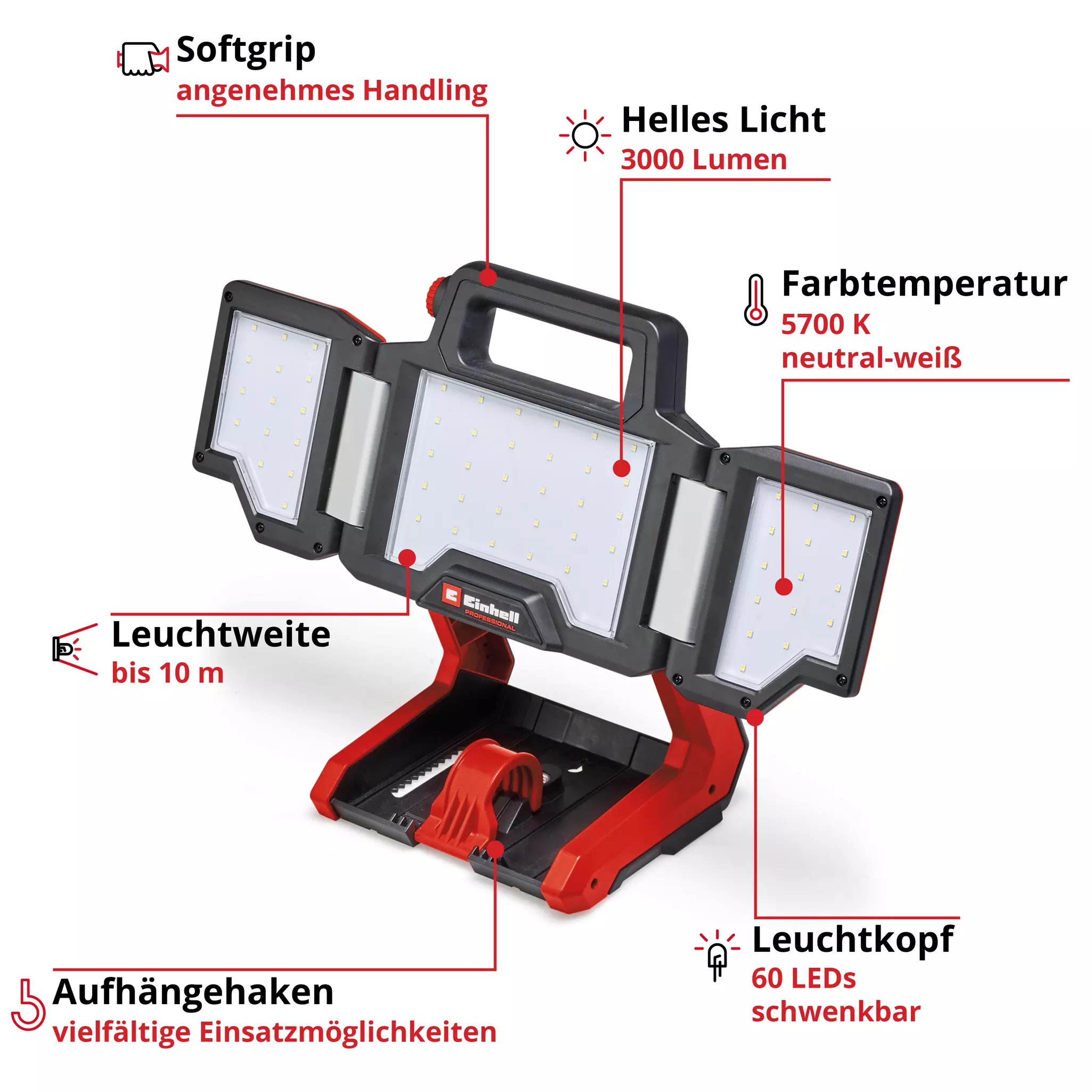 Einhell Akku-Lampe TP-CL 18/3000 Li-Set - Solo 4514170
