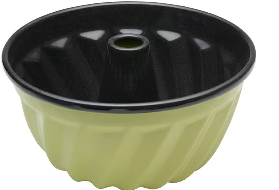 Bundt-Form, Kuchenform, Antihaft, Grün, Wellenmuster