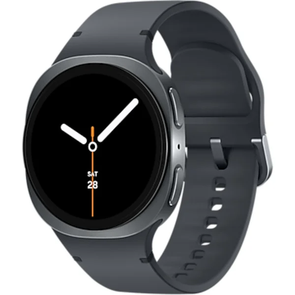 Smartwatch, Uhr, Silicone-Armband, rundes Gehäuse, digitales Display
