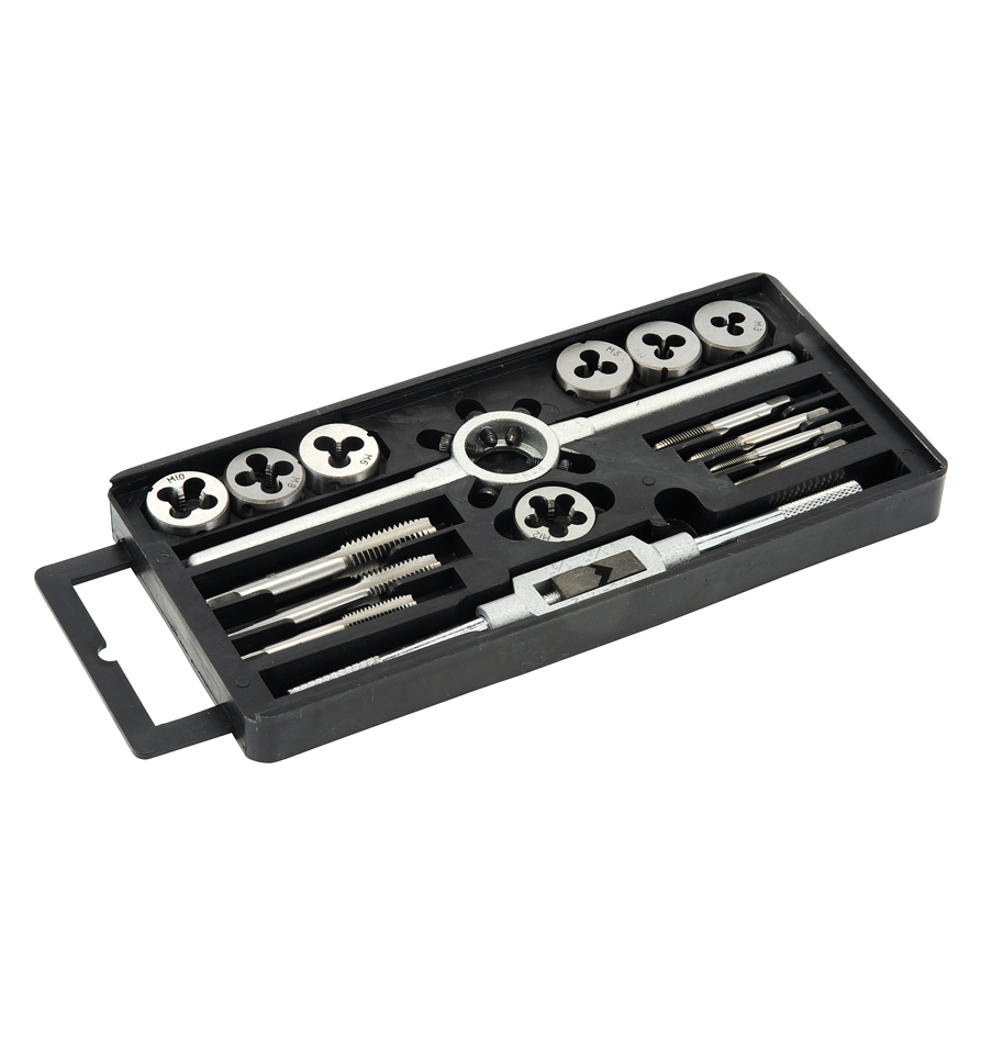 WS27 Gewindeschneidsatz 16 tlg M3-M12, WS, PVC-Box