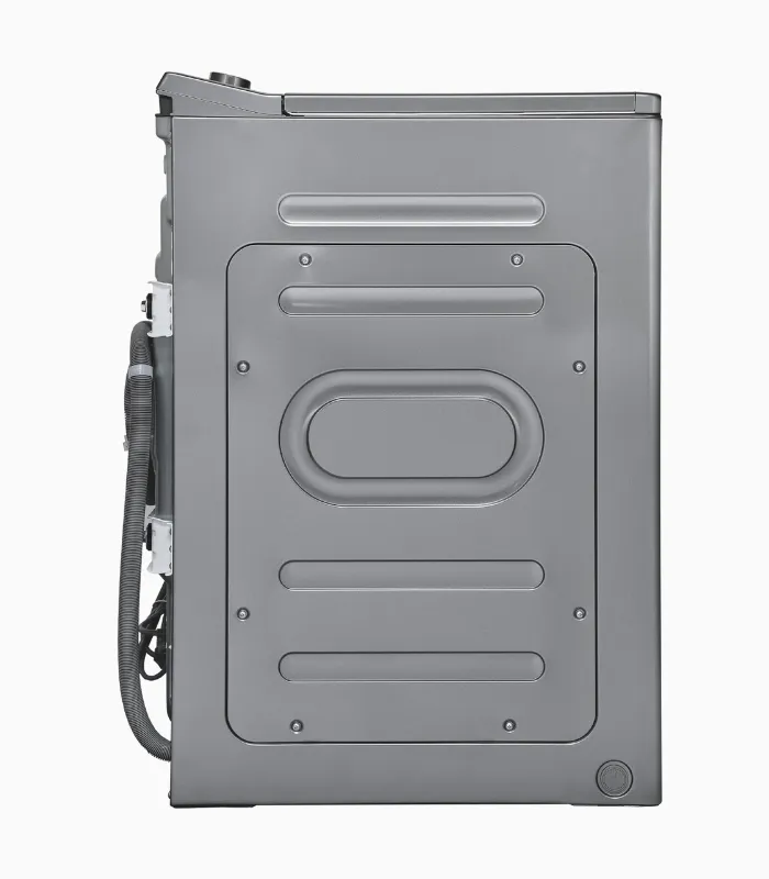 Waschmaschine, Gerät, stahlgrau, Seitenansicht, Panel-Design