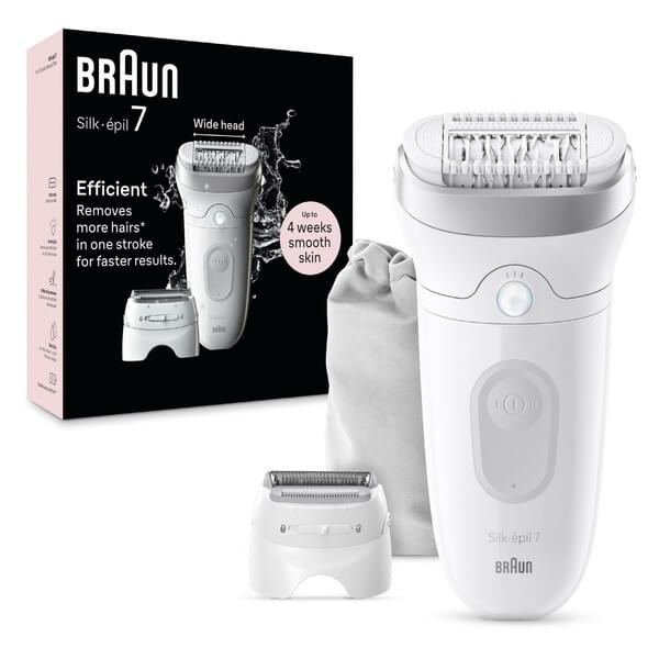 Braun 7-041 Silk-epil 7 Epilierer, weiss-grau