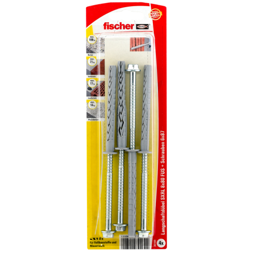 Fischer 30169 Langschaftdübel SXRL 80x80 FUS K