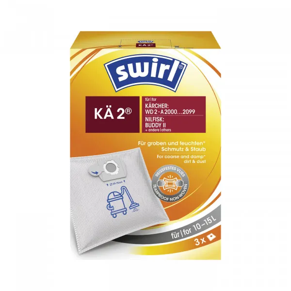 Swirl Staubbeutel Swirl KÄ2 3er Pack passend für Kärcher WD2