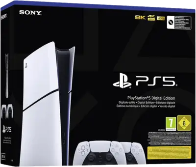 Sony Playstation 5 (PS5) Slim digital, inkl. 2 Controller Spielekonsole