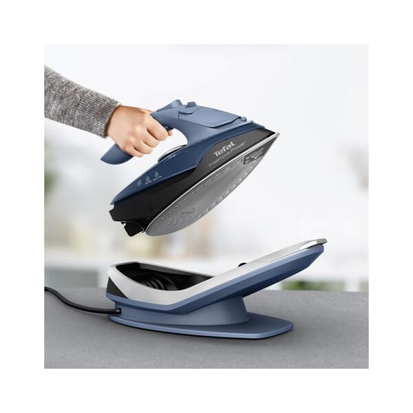 Dampfbügeleisen, kabelloses Bügeleisen, blau, Dampf..., vertikaldampf