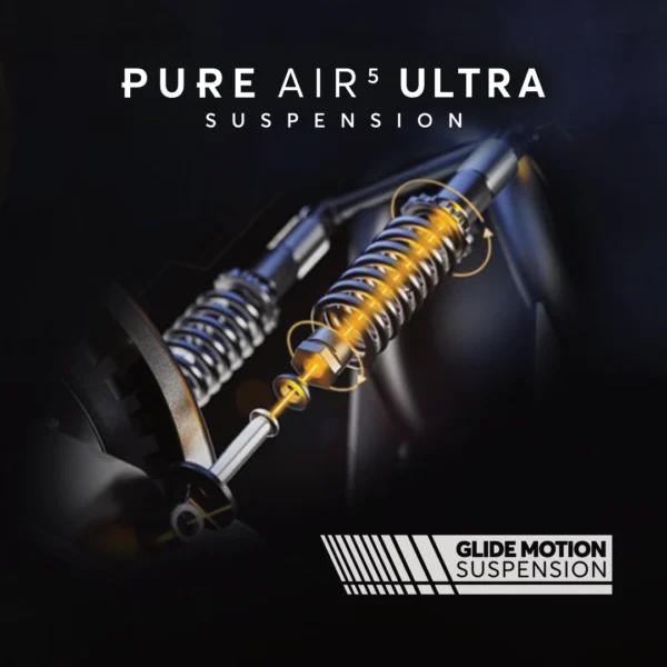 PURE Air⁵ Ultra Suspension E-Scooter, Vollfederung, Schwarz