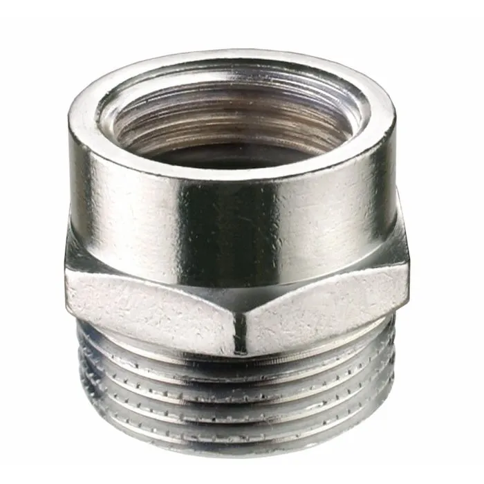 TEC386451 Gewindefitting   Messing verchromt 3/4 inch IG x 3/4 inch AG