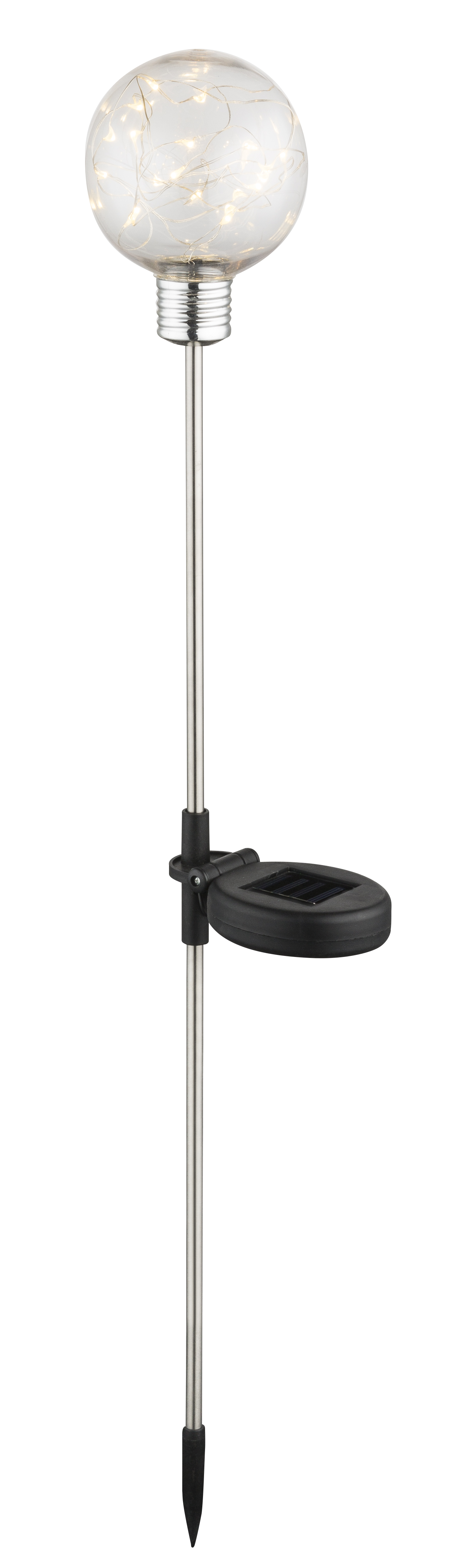 33802-12 Solarleuchte   Edelstahl, 1xLED 1 Stück