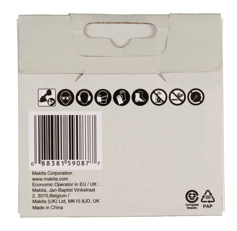 Kartonbox, Verpackung, Barcode, recycelbar, Hergestellt in China