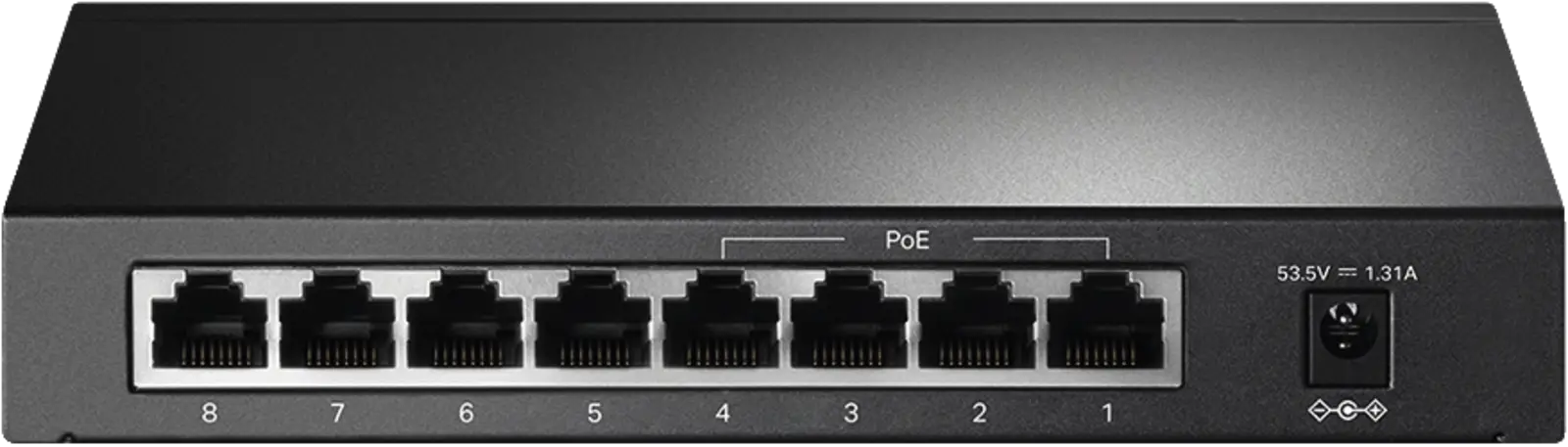 Switch, Ethernet, PoE, 8-Port, RJ-45