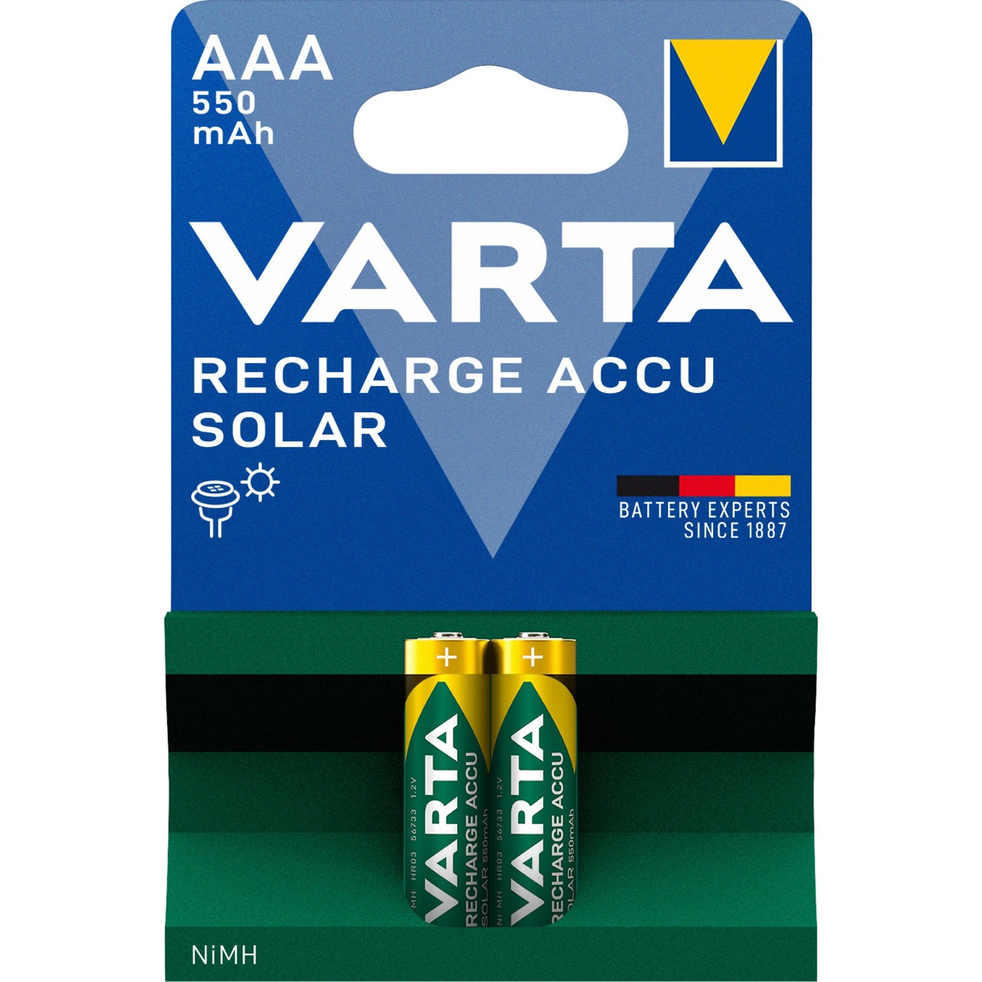 Varta Accu Batterie AAA 2er Pkg. 550 mAh