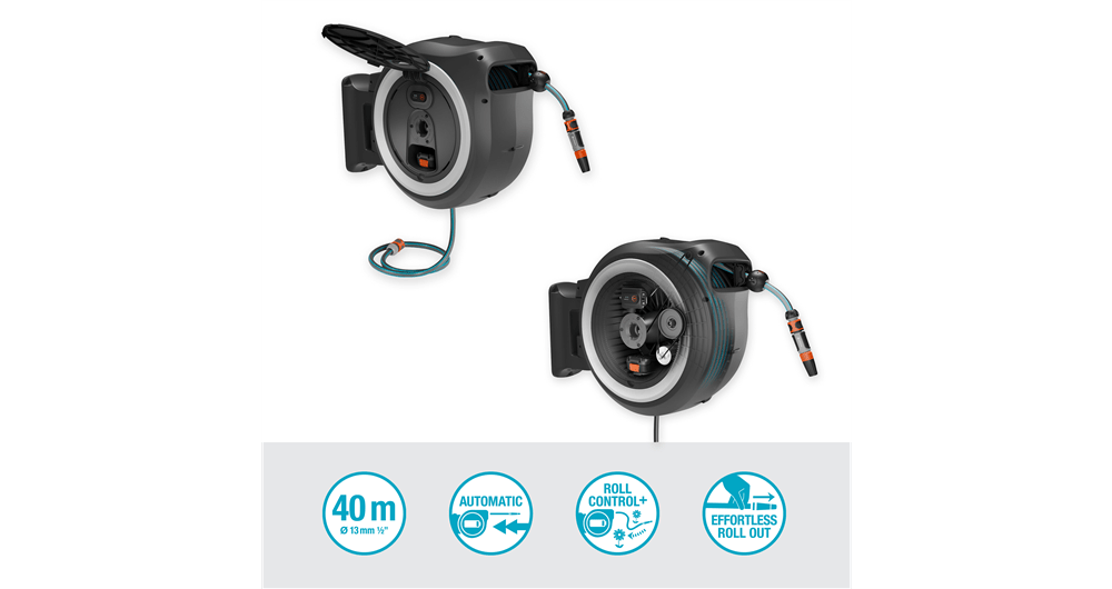 18647-20 Akku-Wand-Schlauchbox PowerRoll XXL 18V P4A Ready-To-Use Set