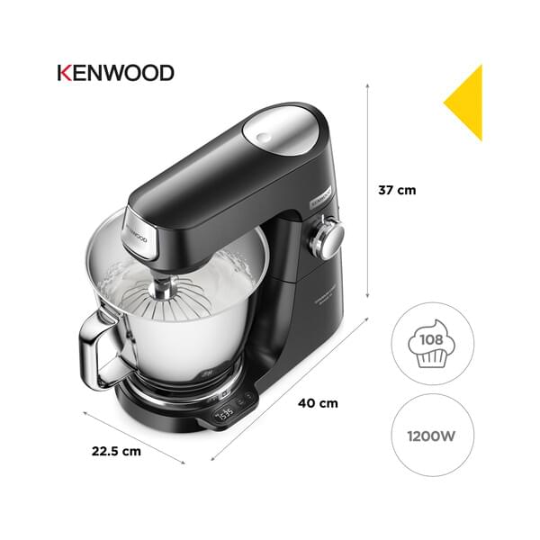 Kenwood Küchenmaschine KVL85.004.BK Titanium  Chef Baker XL inkl. 2. Rührschüssel
