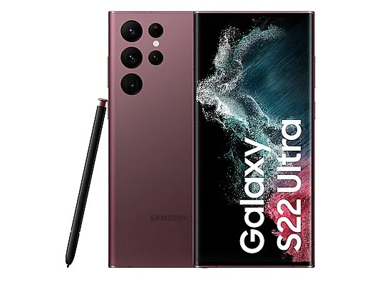 Samsung Galaxy S22 Ultra 5G  128GB, Burgundy, offen f. alle Netze