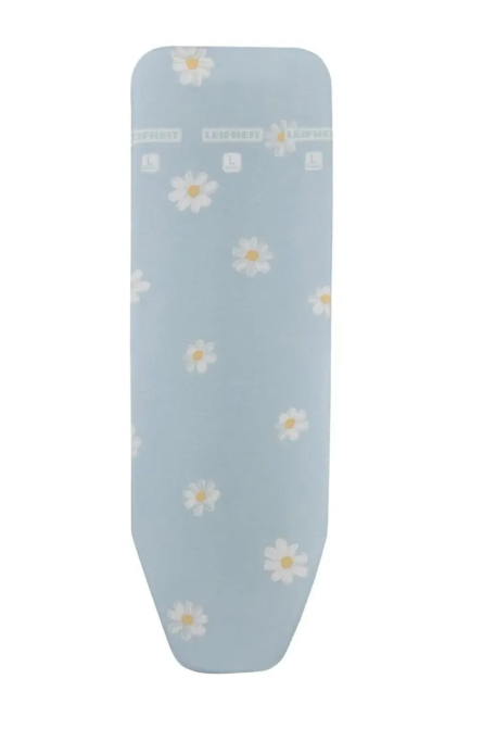 Bügeltischbezug, blaues Stoff, Gänseblümchen-Muster,  florales Muster, hellblau