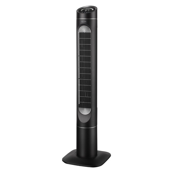 Turmventilator, oszillierend, schwarz, keine marke, vertikales Design