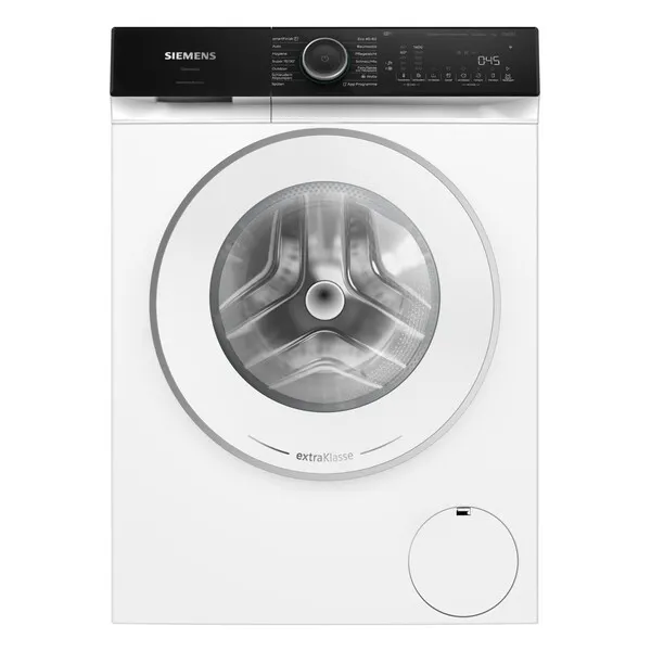 Waschmaschine, Frontlader, Weiß, Trommel, Bedienfeld