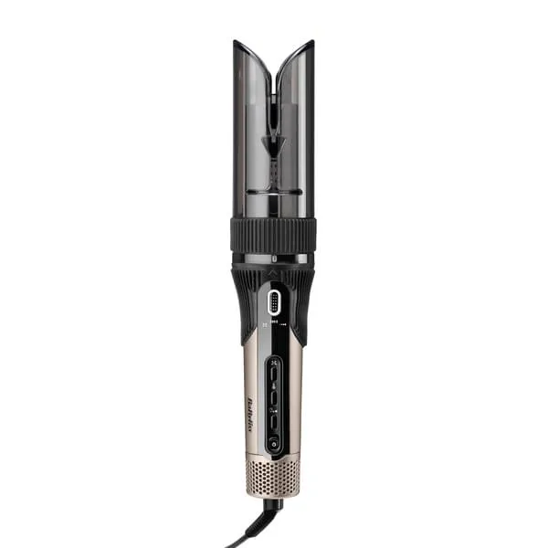Haar-Wenner, Haarstylinggerät, robustes Metall, schwarz-beige, Kabelgebunden