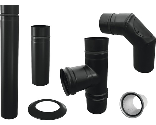 2781050 Pellet-Set, 6 tlg., d:80mm schwarz, eingezogen mit Silikondichtung