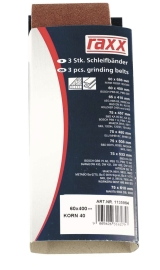 Schleifband, Schleifsband, abrasivband, Sandpapierband, 3 Stk. Schleifband