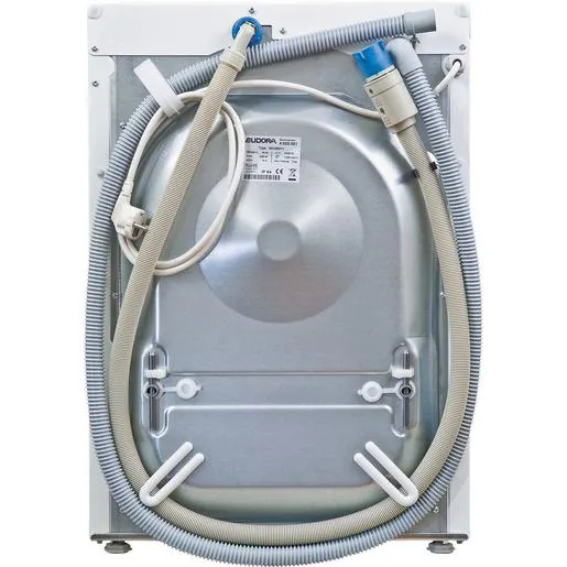 Waschmaschine, Rückseite, Ablaufschlauch, Wasserzufuhr, Metallplatte