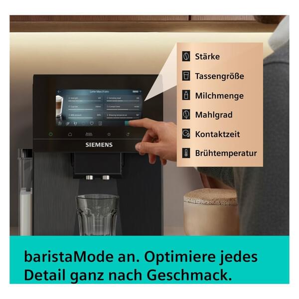 kaffeemaschine, Siemens, Espresso, Brühgerät, Touchscreen