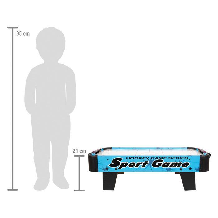 Tischhockey, Mini-Hockeytisch, Kindergröße, blaue Farbe, Sportspiel