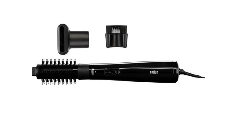 Haarstyler, geheizter Bürstenkamm, verkabelt, Ballbürste, rotierender Zylinder