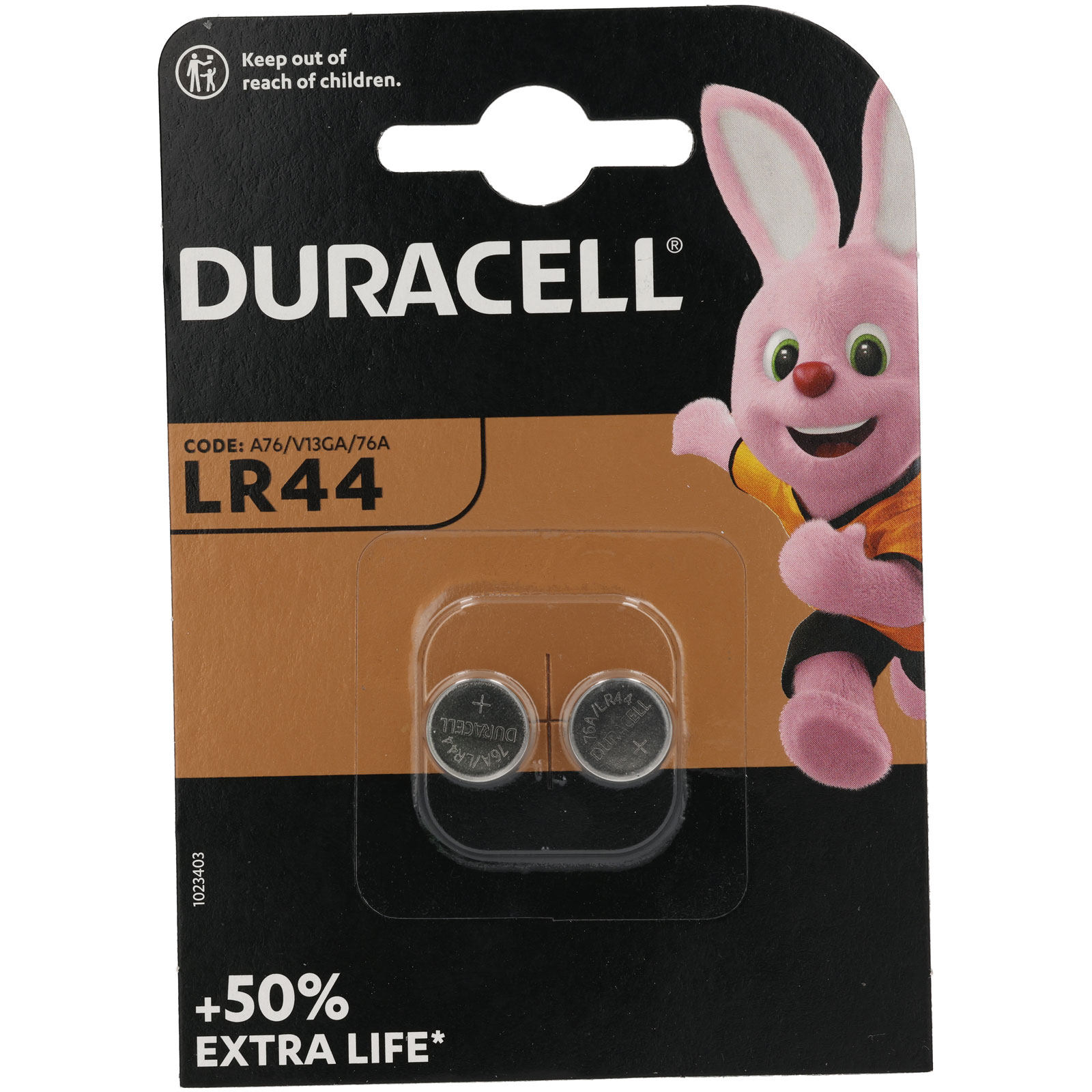 Duracell LR44 B2 Knopfzelle Blister 2 50936915