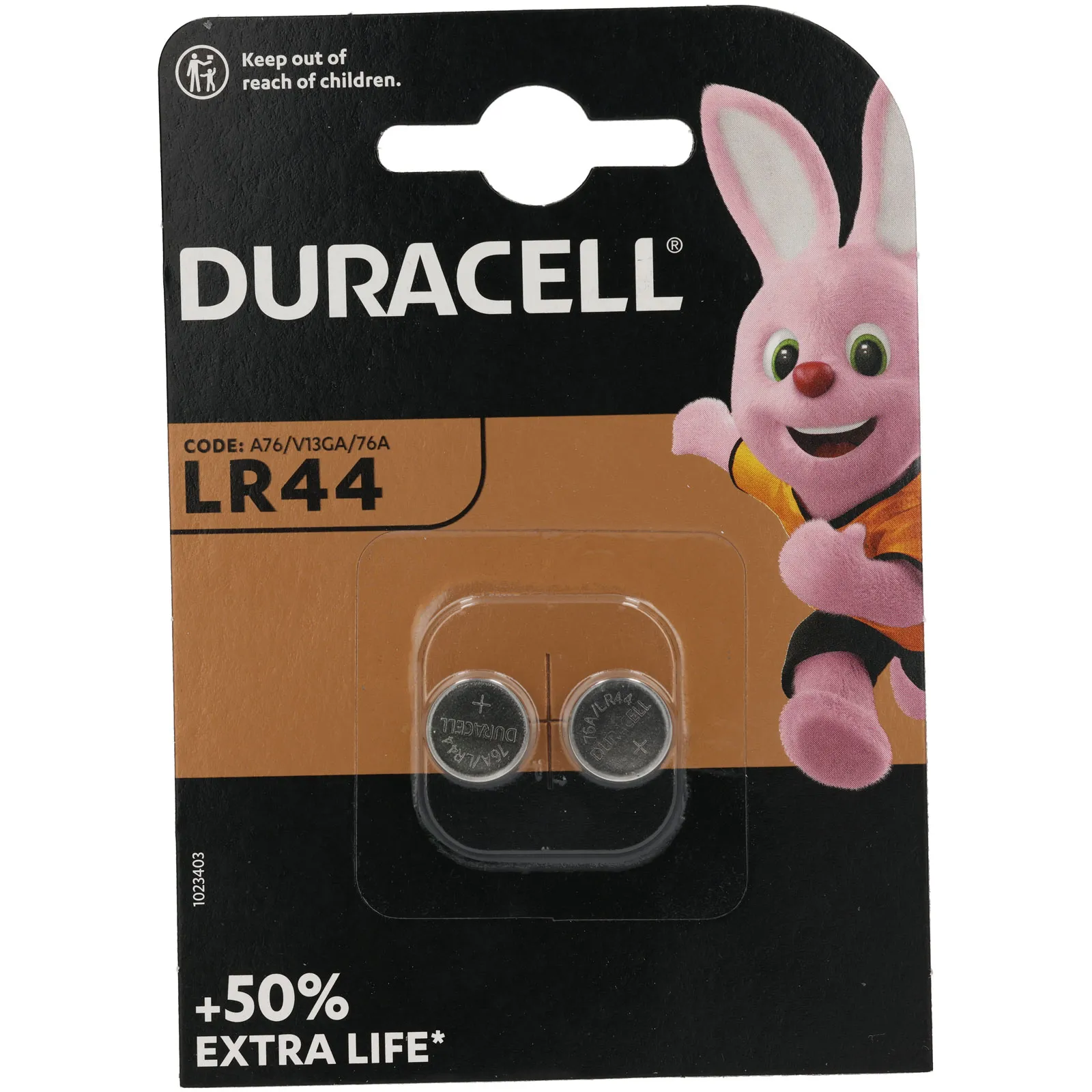 Duracell LR44 B2 Knopfzelle Blister 2 50936915