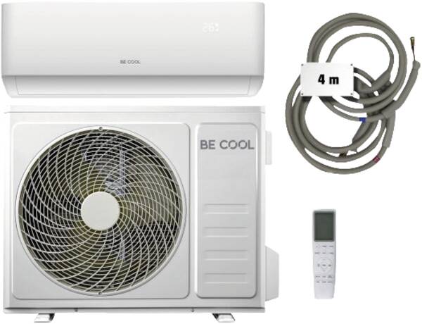 Klimaanlage, Split-Geräte, Außenkompressor, Fernbedienung, Kabel