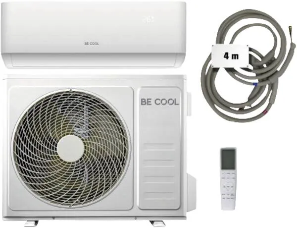 Klimaanlage, Split-Geräte, Außenkompressor, Fernbedienung, Kabel